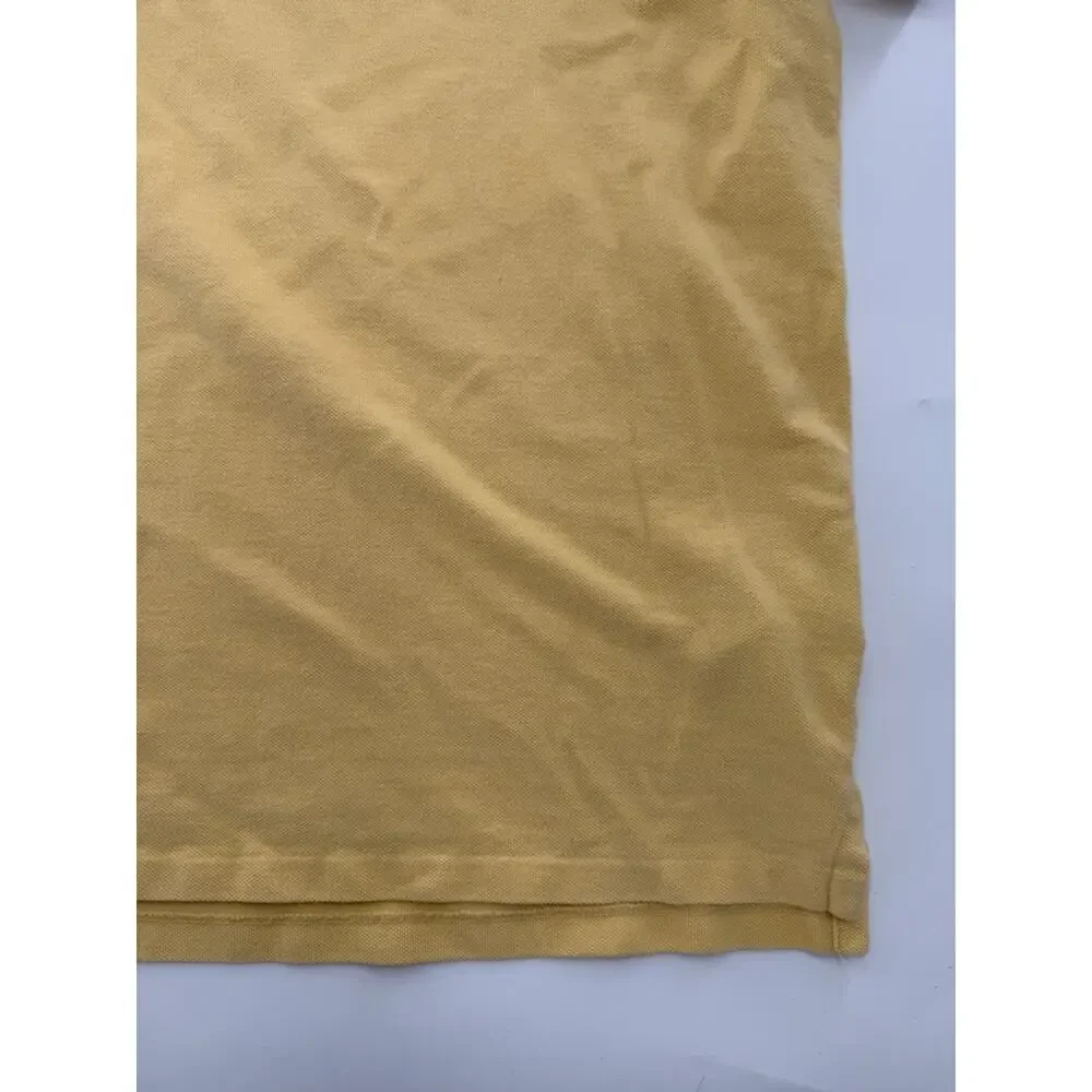 POLO Ralph Lauren Men’s Butter Yellow Polo Shirt Short Sleeve Cotton Large